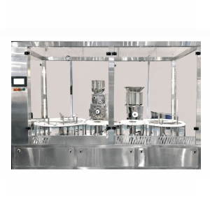 Automatic Single Head Servo Injectable Dry Powder Filling With Rubber Stopper Machine